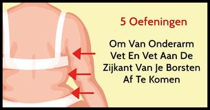 5 Oefeningen Om Snel Overtollig Vet Van De Zijkant Van De Borsten En De Onderarm Af Te Komen