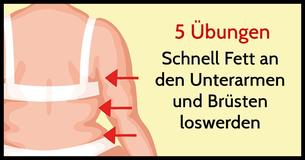 5 Übungen um überschüssiges Fett an den Brüsten und Unterarmen zu eliminieren