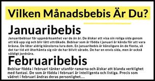 Vilken Månadsbebis Är Du? Varje Månad Berättar En Annan Historia 