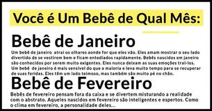 Você é um Bebê de Que Mês? Cada Mês Conta Uma História Diferente 