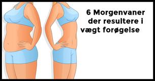 6 Morgen vaner der resultere i vægt forøgelse                                        
                                    