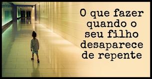 E num piscar de olhos o seu filho desaparece- Veja o que você deve fazer imediatamente                                         
                                    