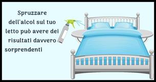 Questo è ciò che accade quando spruzzi dell'acol nel tuo letto                                        
                                    