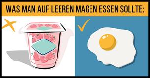 10 Nahrungsmittel, die Du auf leeren Magen essen kannst - und 10, die Du vermeiden solltest