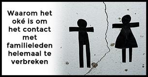Dit is de reden waarom het oké is om het contact met familieleden helemaal te verbreken