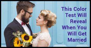 This Color Test Will Reveal When You Will Get Married