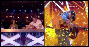 Publikum weint nachdem Simon den goldenen Buzzer betätigt