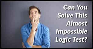Can You Solve This Almost Impossible Logic Test?