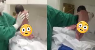 Médico fica surpreendido com este raro bebê, preste atenção aos seus pés 