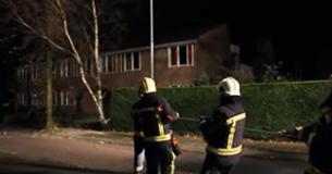 Firemen Pulling Down Tree Feel Tug On The Rope And Turn To Suddenly See A Hilarious Sight Behind Them