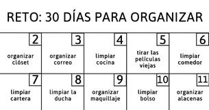 Reto: Organiza tu hogar en tan solo 30 días - Nosotros te decimos cómo lograrlo