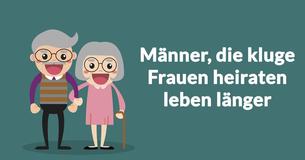 Männer, die intelligente Frauen heiraten leben laut neuen Untersuchungen länger 