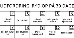 Udfordring: ryd op i dit hjem på 30 dage - sådan gør du