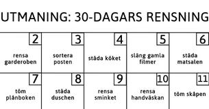 Utmaning: Rensa ditt hem på bara 30 dagar - så här går du till väga