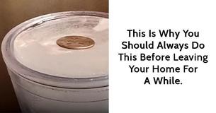 It Is Crucial To Always Put a Quarter On a Frozen Cup of Water Before Leaving Your Home - Here Is Why