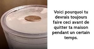 Il est essentiel de toujours mettre une pièce sur une tasse d'eau glacée avant de quitter la maison - Voici pourquoi