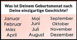 Dies ist Deinem Geburtsmonat nach Deine einzigartige Geschichte