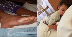 Moeder beweert dat 4-jarige dochter dodelijke ontsteking opliep nadat ze schoenen paste zonder sokken
