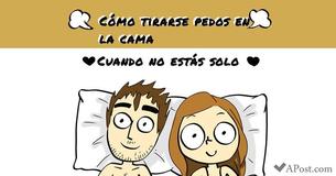 Cómo tirarse un pedo en la cama cuando no estás solo
