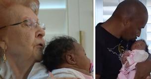 Een vader en zijn pasgeboren dochter worden de toegang tot het vliegtuig geweigerd - een kinderverpleegster wordt hun engel