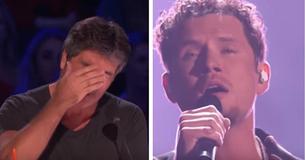 Simon se conmueve en una trasmisión en directo durante emotiva interpretación en America's Got Talent