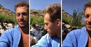 This Heated Argument Between A Man And A Grumpy Baby Goat Has The Internet Cracking Up
