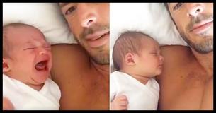 Un incroyable papa a trouvé un moyen de calmer en un rien de temps son bébé qui pleure 