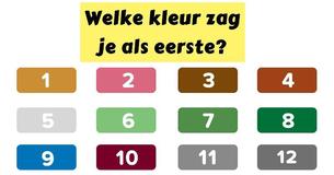 De kleuren die je ziet kunnen je dominante emotie bepalen