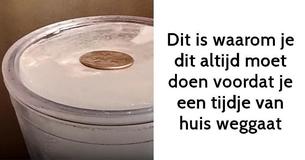 Het is belangrijk om altijd een kwartje op een bevroren kopje water te leggen voordat je weggaat - Dit is waarom