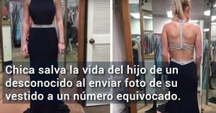 Chica salva la vida del hijo de un desconocido al enviar foto de su vestido a un número equivocado.