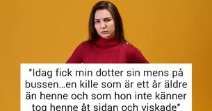 Mamman inlägg som hyllar hur tonårspojken hanterade dotterns akuta mens-kris sprids över internet