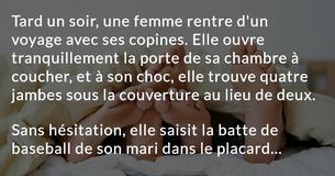 Une femme pense qu'elle trouve son mari au lit avec une autre femme - mais la vérité est encore pire