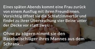 Frau denkt sie ertappt Ehemann im Bett mit einer anderen Frau, aber die Wahrheit ist sogar noch schlimmer
