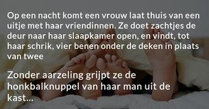 Echtgenote denkt dat ze man in bed vindt met andere vrouw - maar de waarheid is nog erger