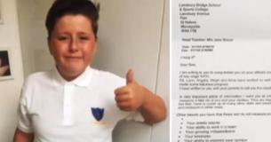 Un niño con autismo fracasa en su examen, una maestra envía una carta a su casa que se está volviendo viral