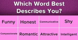 Choose 8 Words To Describe Yourself And Find The Most Important Quality You Need In A Relationship