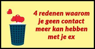 4 redenen waarom je geen contact meer moet hebben met je ex