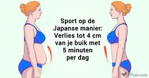 5 minuten per dag, tot 4 centimeter minder op de buik - Train op de Japanse manier