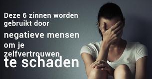 Deze 6 dingen zeggen negatieve mensen om je zelfvertrouwen te schaden