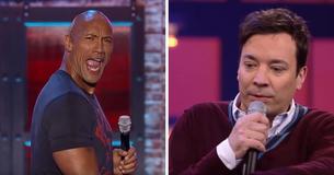 Cette bataille de synchronisation labiale entre Dwayne "The Rock" Johnson et Jimmy Fallon vous fera mourir de rire