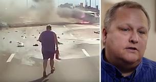 Caminhoneiro testemunha terrível acidente e percebe que a sua câmera filmou um verdadeiro milagre