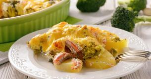 Lachsauflauf mit Kartoffeln - Wenig Kalorien, großer Genuss