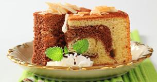 Saftig leckerer Marmorkuchen - die Weihnachtsvariante