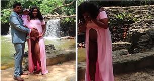 Un shooting photo de maternité pour une mère "très enceinte" se transforme en une demande en mariage surprise - et elle ne peut s'empêcher de pleurer