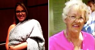Una mujer entra de escondidas en el hospital con un "bebé" en una manta para animar a su abuela