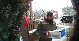 Intruder Jumps Out And Shocks UPS Driver As He Drops Off Package