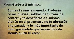 Hazte estas 7 promesas a ti mismo y mantenlas