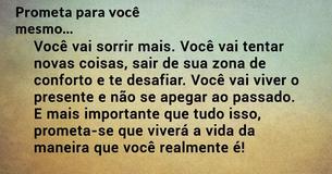 Faça estas 7 promessas a si mesmo e as mantenha