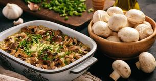 Leicht und lecker: Champignon-Auflauf mit Reis
