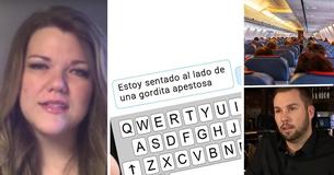 Madre llora cuando un hombre en el vuelo se burla de ella por mensaje de texto hasta que un héroe lo pone en su lugar